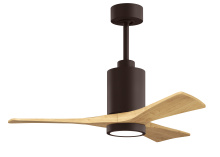 Matthews Fan Company PA3-TB-LM-42 - Patricia-3-42" Three Blade Ceiling Fan-5CCT Integrated LED-Textured Bronze Finish