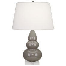 Robert Abbey A289X - Smokey Taupe Small Triple Gourd Accent Lamp