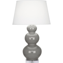 Robert Abbey A359X - Smokey Taupe Triple Gourd Table Lamp