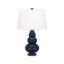 Robert Abbey MMB31 - Matte Midnight Blue Small Triple Gourd Accent Lamp