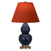 Robert Abbey MMB50T - Matte Midnight Blue Small Double Gourd Accent Lamp