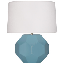 Robert Abbey MOB01 - Matte Steel Blue Franklin Table Lamp