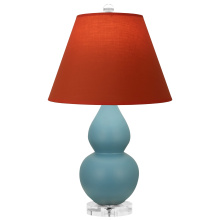 Robert Abbey MOB53T - Matte Steel Blue Small Double Gourd Accent Lamp