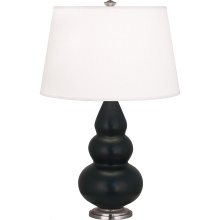 Robert Abbey MOS32 - Matte Obsidian Small Triple Gourd Accent Lamp