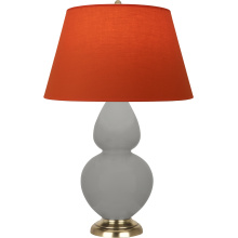Robert Abbey MST55T - Matte Smokey Taupe Double Gourd Table Lamp