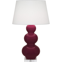 Robert Abbey SM43X - Sugar Plum Triple Gourd Table Lamp