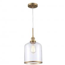 Trans Globe PND-2184 AG - 1LT PENDANT-SML DOWN CLEAR SHA
