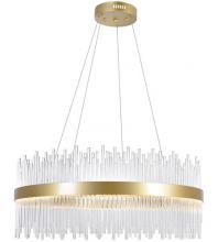 CWI Lighting 1063P32-169 - Genevieve Integrated LED 32in Medallion Gold Chandelier