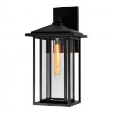 CWI Lighting 0417W9-1-101 - Crawford 1 Light 9in Black Outdoor Wall Light
