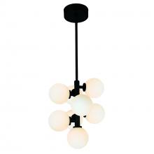 CWI Lighting 1020P12-8-101 - Arya 8 Light Black Pendant
