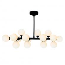 CWI Lighting 1020P36-16-101 - Arya 16 Light Black Chandelier