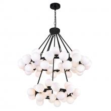 CWI Lighting 1020P39-70-101 - Arya 70 Light Black Chandelier