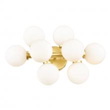 CWI Lighting 1020W18-8-602 - Arya 8 Light Satin Gold Vanity Light