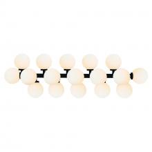 CWI Lighting 1020W36-17-101 - Arya 17 Light Black Vanity Light