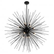 CWI Lighting 1034P40-14-101 - Savannah 14 Light 40in Black Chandelier