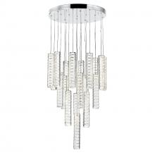 CWI Lighting 1046P20-19-601 - Celina Integrated LED 20in 19 Pendant Chrome Chandelier