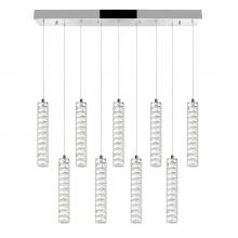 CWI Lighting 1046P32-9-601-RC - Celina Integrated LED 32in 9 Pendant Chrome Chandelier