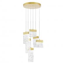 CWI Lighting 1090P16-6-620 - Carolina Integrated LED 16in Gold Leaf Chandelier