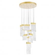 CWI Lighting 1090P20-10-620 - Carolina Integrated LED 20in Gold Leaf Chandelier