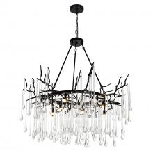 CWI Lighting 1094P43-12-101 - Anita 12 Light Black Chandelier
