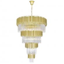CWI Lighting 1112P40-34-169 - Deco 34 Light Medallion Gold Down Chandelier