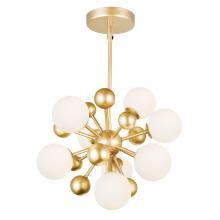 CWI Lighting 1125P16-8-268 - Element 8 Light 16in Sun Gold Chandelier