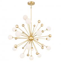 CWI Lighting 1125P39-17-268 - Element 17 Light 39in Sun Gold Chandelier