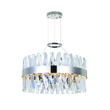 CWI Lighting 1220P24-601 - Glace Integrated LED 24in Chrome Chandelier