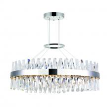 CWI Lighting 1220P40-601-O - Glace Integrated LED 40in Oval Chrome Chandelier