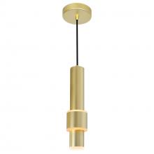CWI Lighting 1390P5-1-602 - Lena Integrated LED 5in Satin Gold Mini Pendant