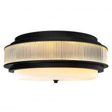 CWI Lighting 1567C18-4-101 - Valdivia 4 Light 18in Black Flush Mount
