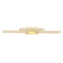 CWI Lighting 1588W36-3-624 - Stagger Integrated LED 36in Brass Vanity Light with Handcrafted Glass