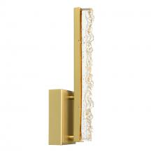 CWI Lighting 1588W5-1-624 - Stagger Integrated LED 5in Brass Wall Light with Handcrafted Glass