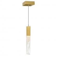 CWI Lighting 1589P5-1-624 - Greta Integrated LED 5in Brass Mini Pendant with Handcrafted Glass