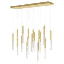 CWI Lighting 1703P48-18-602-RC - Dragonswatch Integrated LED 48in 18 Pendant Satin Gold Chandelier