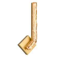 CWI Lighting 1724W19-1-624 - Contour Integrated LED 19in Brass Wall Light with Handcrafted Glass