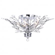 CWI Lighting 5206C22C - Ivy 6 Light 22in Chrome Flush Mount