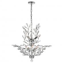 CWI Lighting 5206P28C - Ivy 9 Light 28in Chrome Chandelier