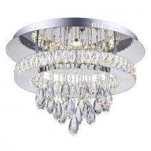 CWI Lighting 5613C20ST-R - Veil Integrated LED Chrome Flush Mount