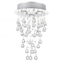 CWI Lighting 6601C12C - Rain Drop 3 Light 12in Chrome Chandelier