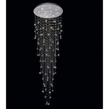 CWI Lighting 6601C32C-12 - Rain Drop 12 Light 32in Chrome Chandelier