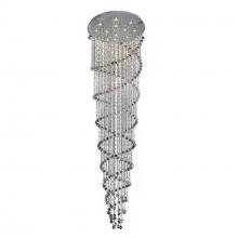 CWI Lighting 6606C32C - Double Spiral 12 Light 32in Chrome Chandelier