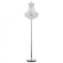 CWI Lighting 8001F18C - Empire 8 Light 18in Chrome Floor Lamp with Crystals