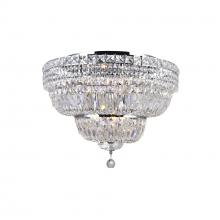 CWI Lighting 8003C24C - Stefania 9 Light Chrome Flush Mount