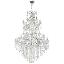 CWI Lighting 8318P70C-84 (Clear)-A - Maria Theresa 84 Light 70in Chrome Up Chandelier with Crystals