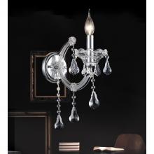 CWI Lighting 8318W5C-1 (Clear) - Maria Theresa 1 Light 5in Chrome Wall Sconce with Crystals