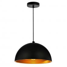 CWI Lighting 9629P12-1-101 - Modest 1 Light 12in Black Down Mini Pendant