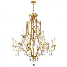 CWI Lighting 9836P37-12-125 - Electra 12 Light 37in Oxidized Bronze Chandelier