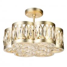 CWI Lighting 9906P16-6-208 - Nova 6 Light 16in Champagne Chandelier