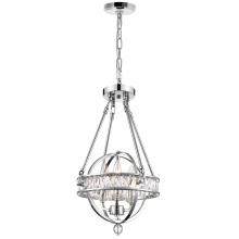 CWI Lighting 9957P12-3-601 - Arkansas 3 Light Chrome Mini Pendant